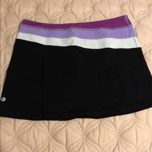 Black Lululemon Mini Skirt - reversible